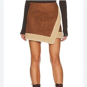 Lovers + Friends Lea Mini Skirt in Tan New with Tags!
